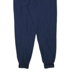 ADIDAS Mens Joggers Blue L W31 L30 Logo Casual Sportswear Regular Tapered Fit