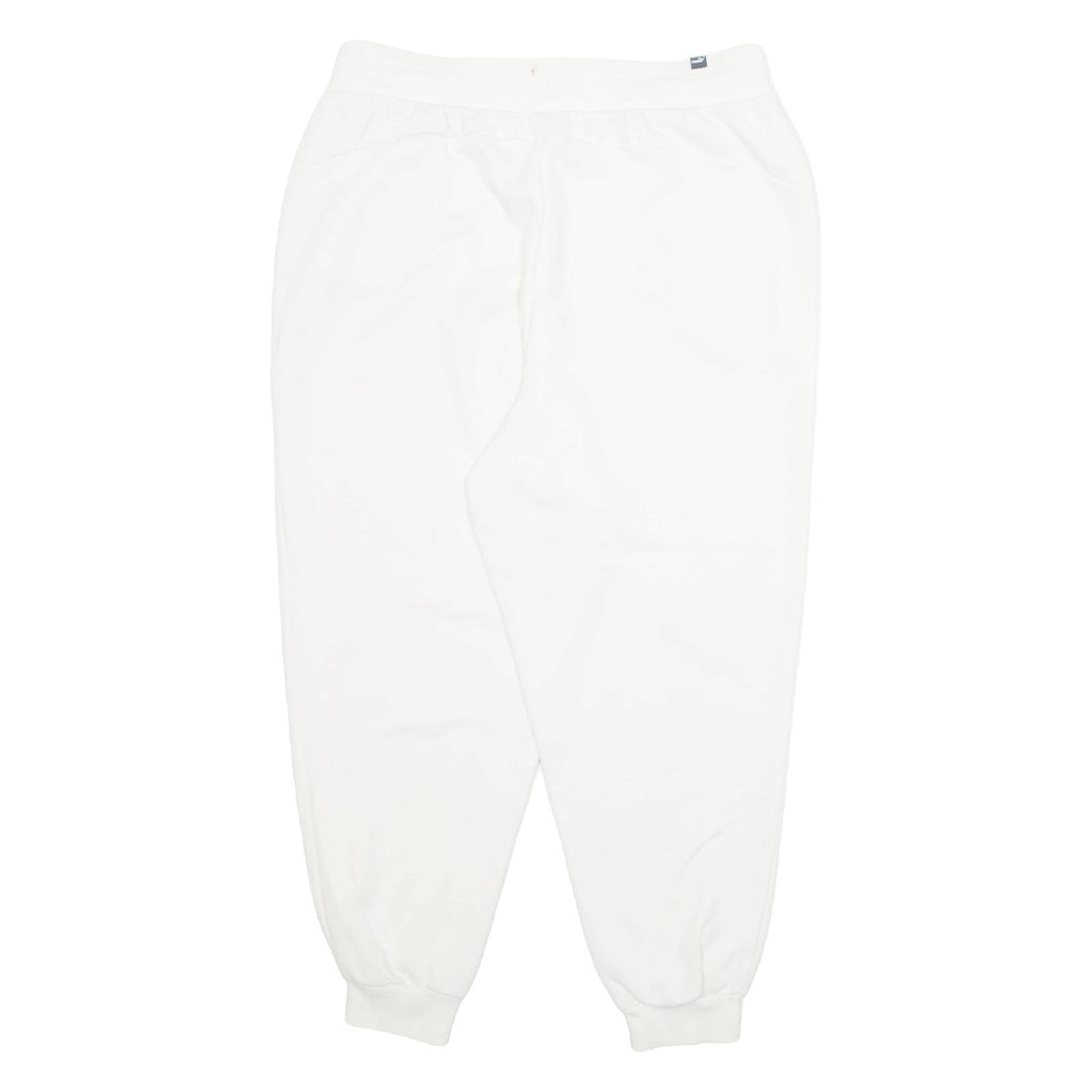 PUMA Womens Joggers White Tapered XL W32 L27