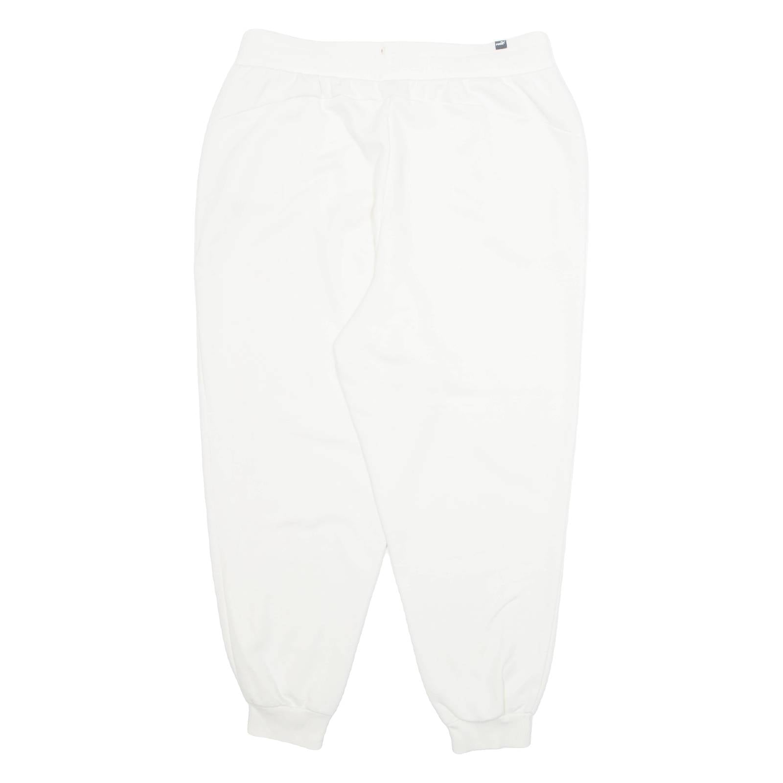 PUMA Womens Joggers White Tapered XL W32 L27