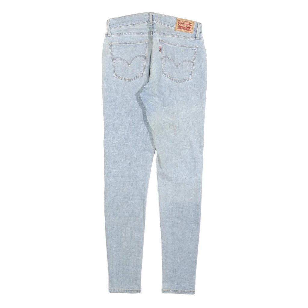 LEVI'S 710 Womens Jeans Blue Slim Skinny Denim Light W28 L30 Stretch
