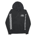 VANS Mens Black Checkerboard Pullover Hoodie S Cotton Blend Skatewear