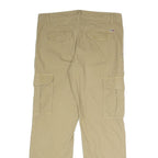 NAPAPIJRI Mens Beige Polyester Blend Regular Cargo Trousers W32 L29 Practical