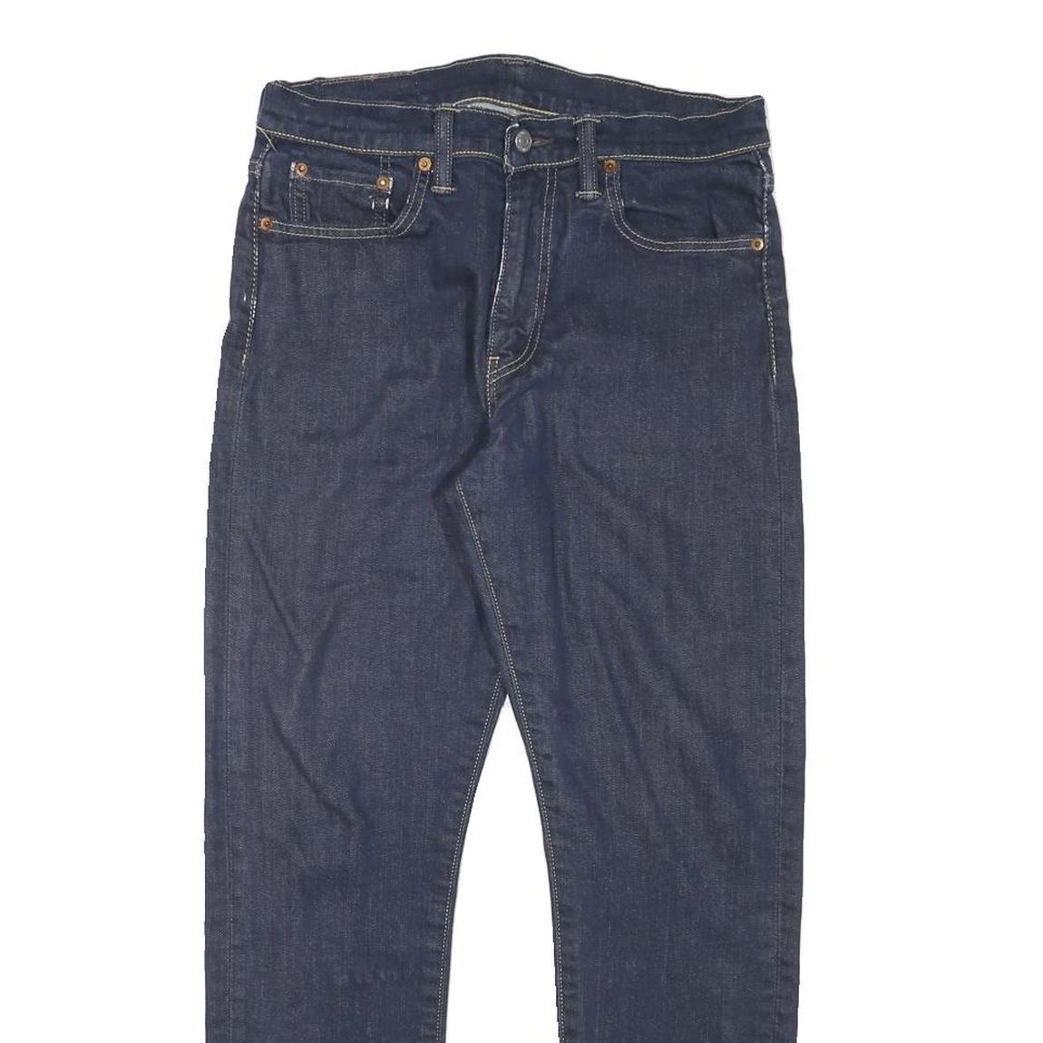 LEVI'S Womens Regular Fit Skinny Blue Denim Raw W29 L27 Classic Zip Jeans