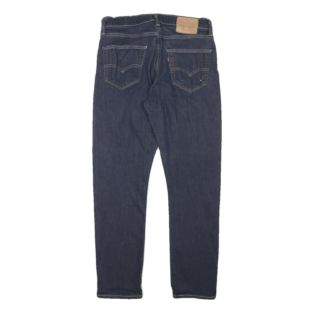 LEVI'S Womens Regular Fit Skinny Blue Denim Raw W29 L27 Classic Zip Jeans