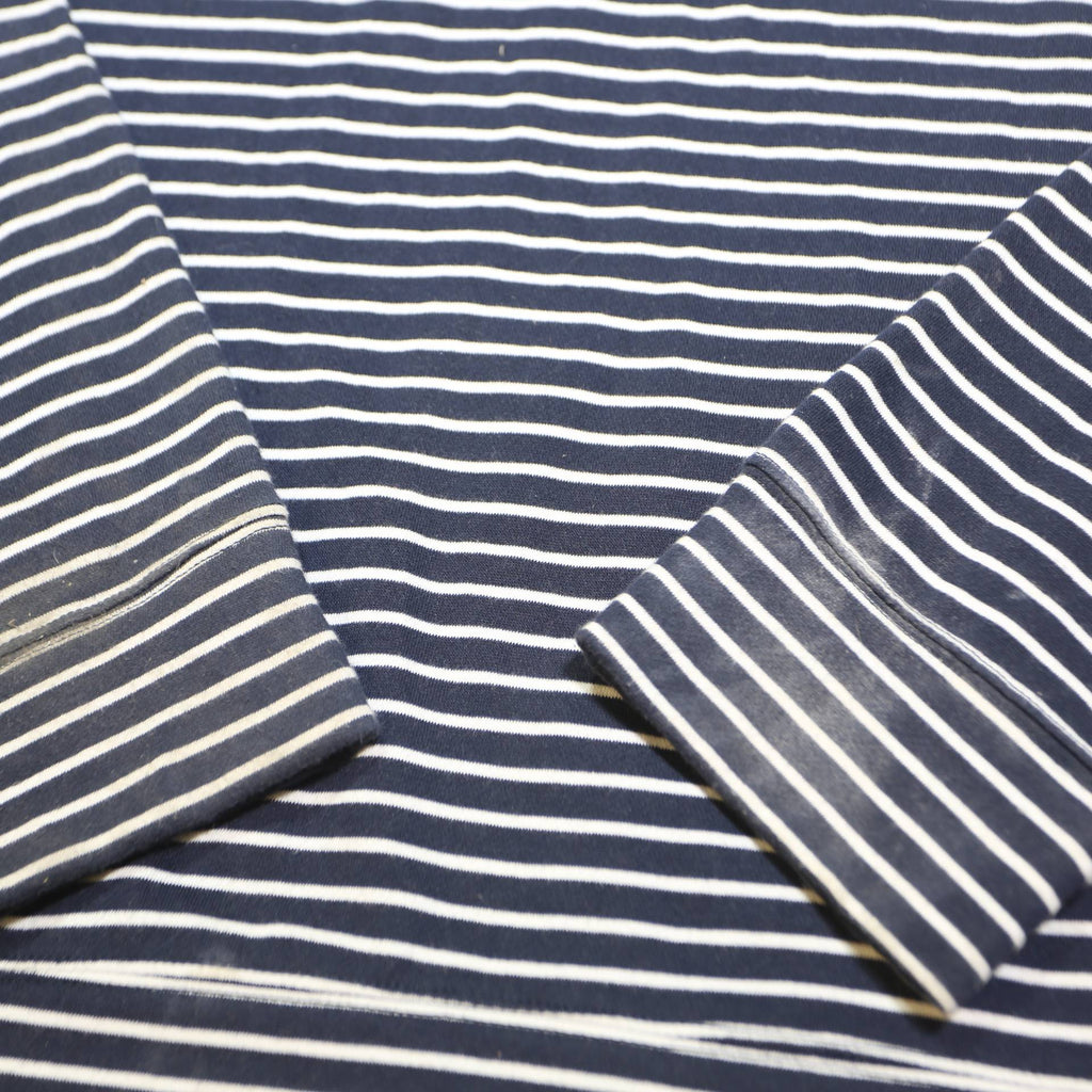 NAUTICA Mens Blue & White Patterned Pullover Jumper Crew Neck Cotton Blend 2XL