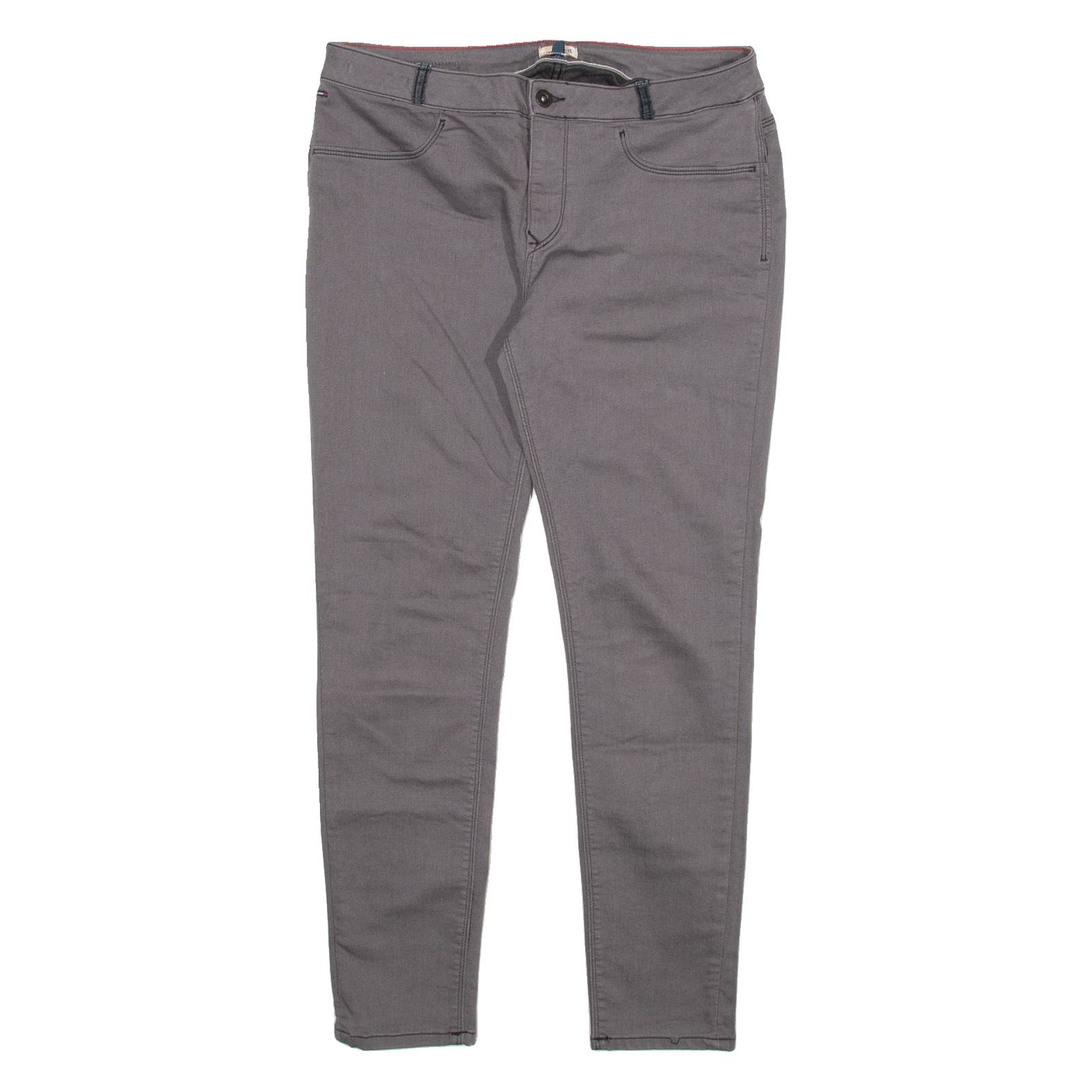 TOMMY HILFIGER Womens Trousers Grey Slim Skinny W32 L30