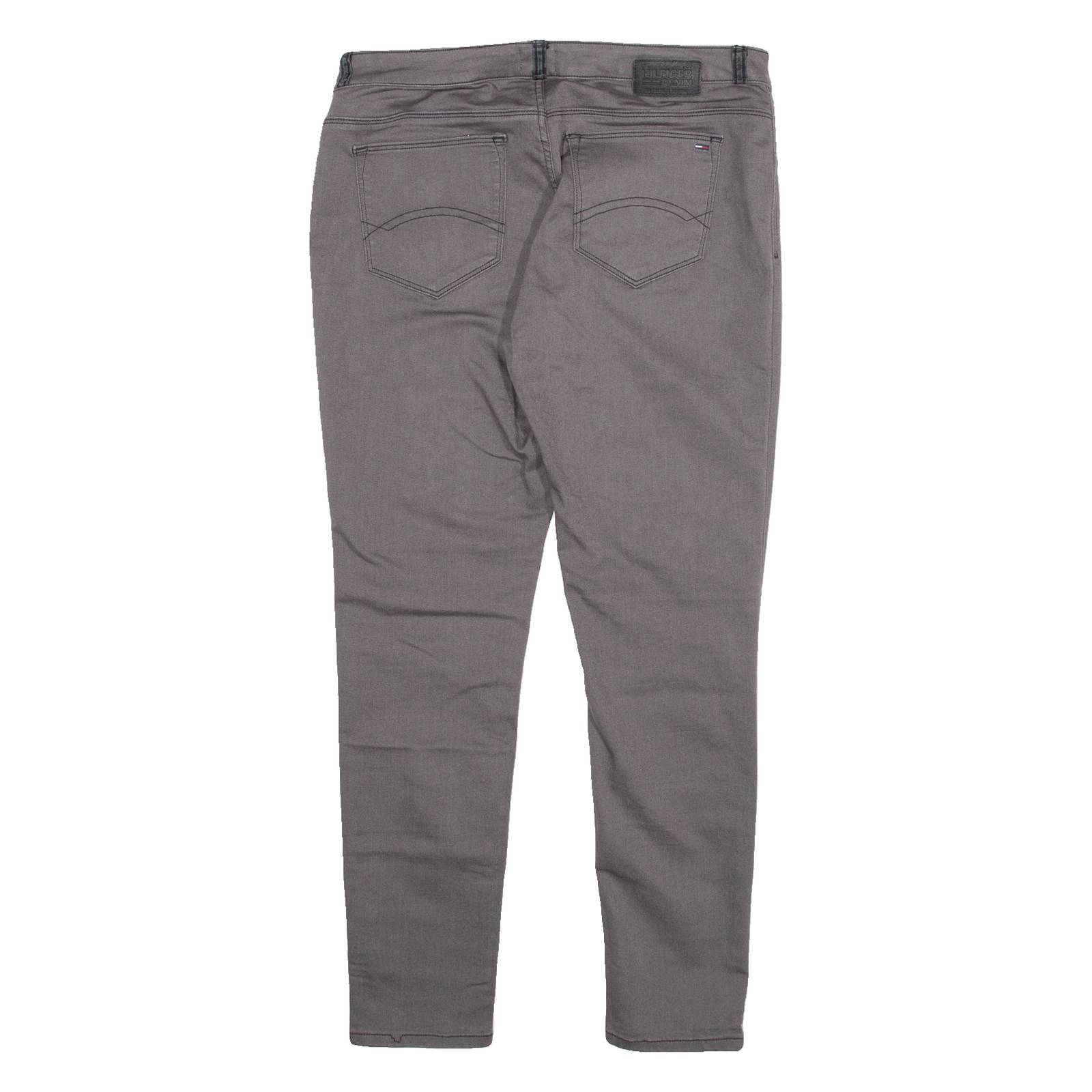 TOMMY HILFIGER Womens Trousers Grey Slim Skinny W32 L30