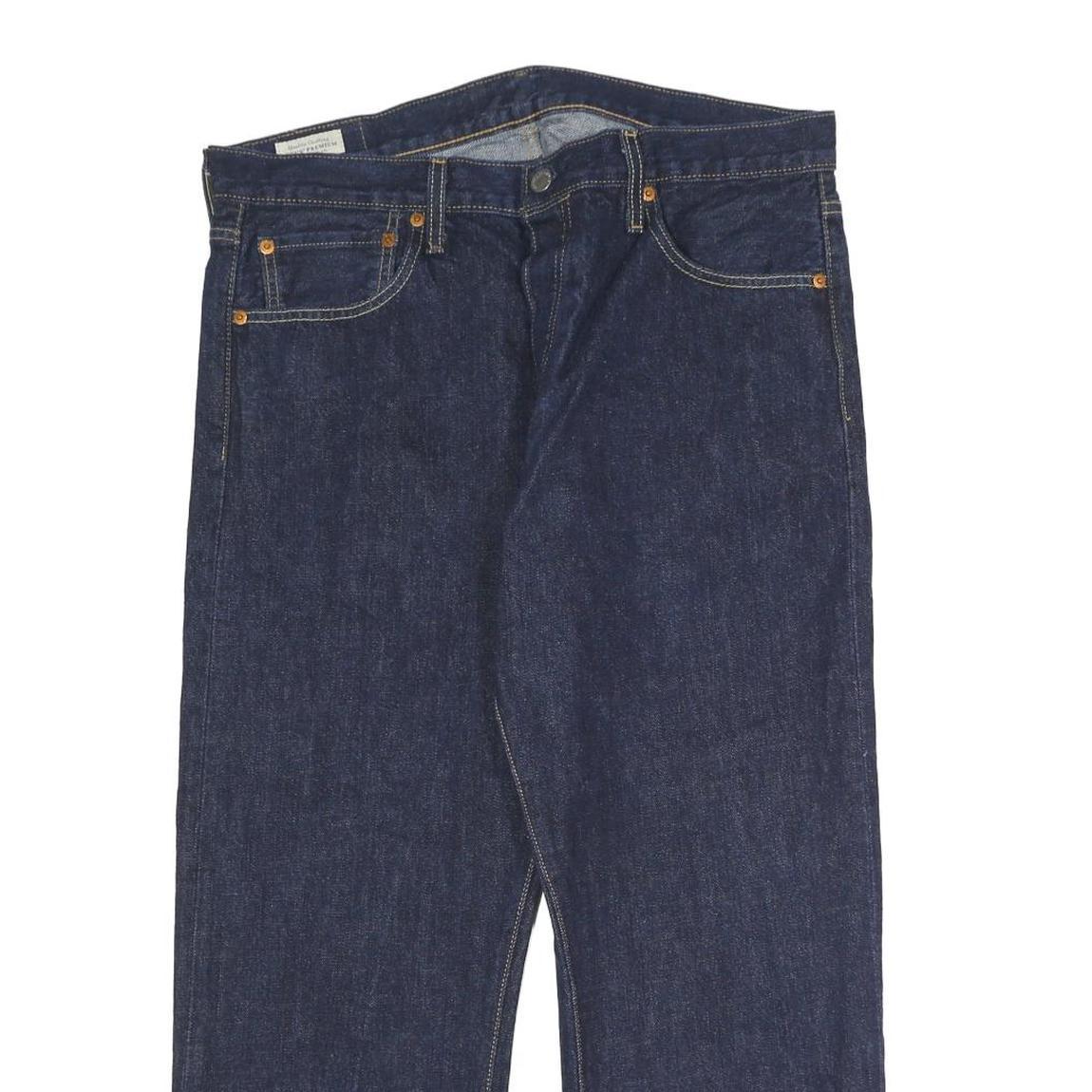 LEVI'S 501 Mens Jeans Blue Regular Straight Denim Raw W34 L25 Classic Style