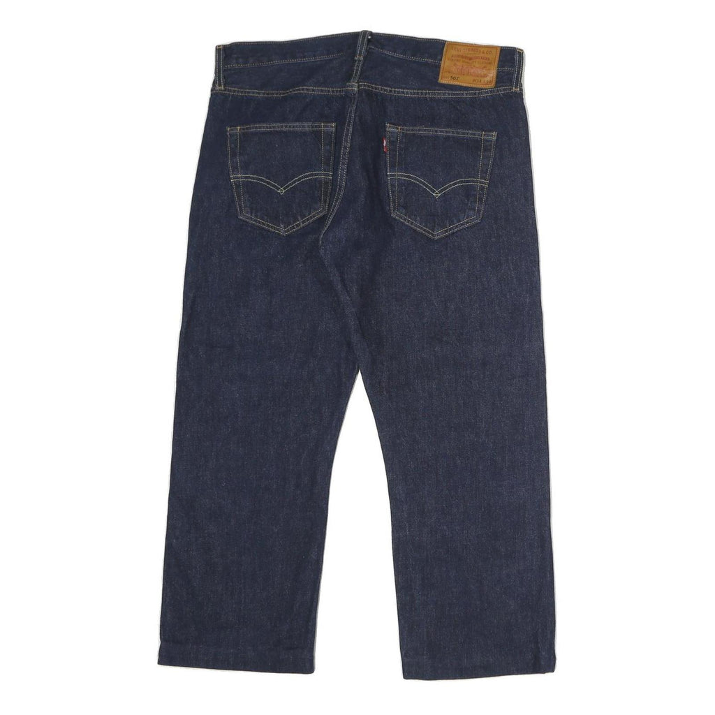 LEVI'S 501 Mens Jeans Blue Regular Straight Denim Raw W34 L25 Classic Style
