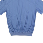 PALMLAND Mens Blue Short Sleeve Plain Polo Shirt L Casual Relaxed Fit