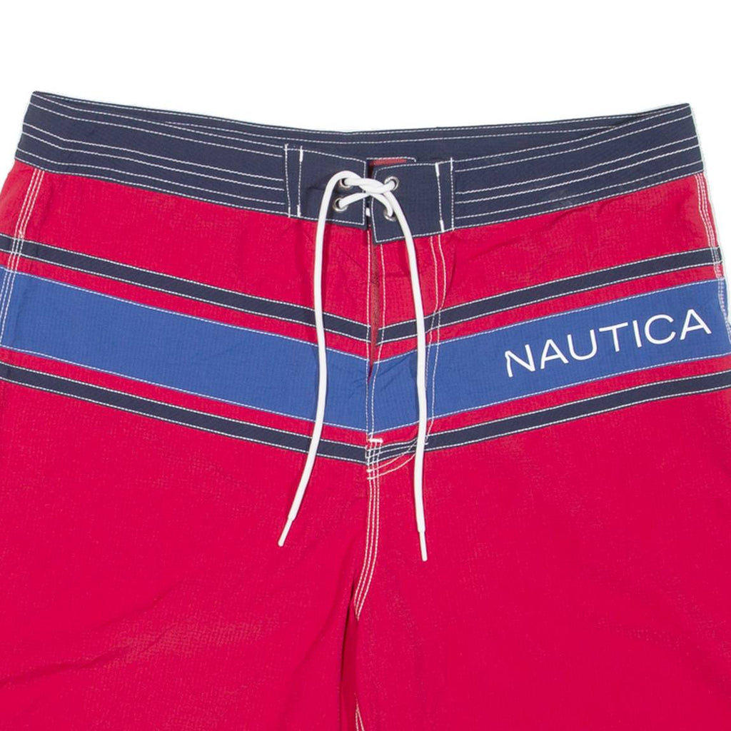 NAUTICA Mens Sports Shorts Red Relaxed L W36