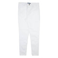 KANGOL Womens Trousers White Slim Skinny W30 L30