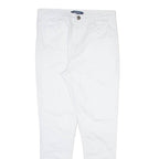 KANGOL Womens Trousers White Slim Skinny W30 L30