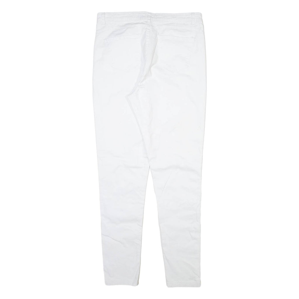 KANGOL Womens Trousers White Slim Skinny W30 L30