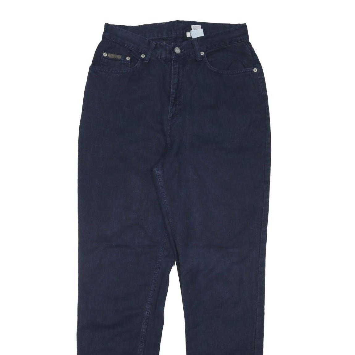 CALVIN KLEIN JEANS Womens Slim Navy Blue Denim Jeans Cotton Blend W28 L31