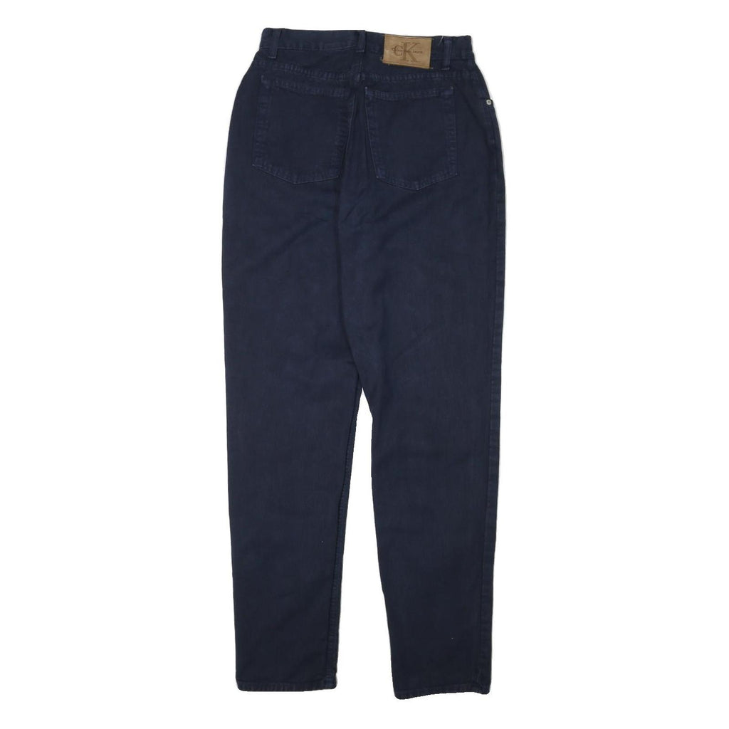 CALVIN KLEIN JEANS Womens Slim Navy Blue Denim Jeans Cotton Blend W28 L31