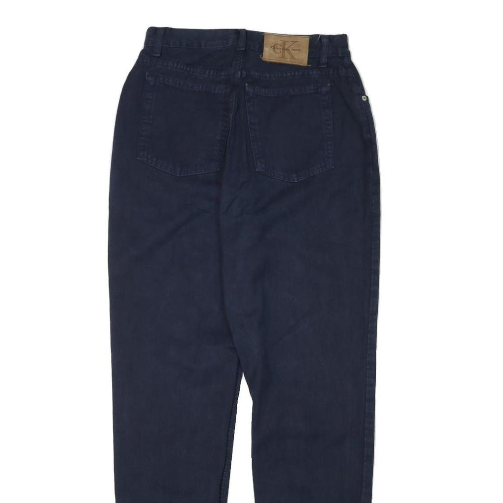 CALVIN KLEIN JEANS Womens Slim Navy Blue Denim Jeans Cotton Blend W28 L31