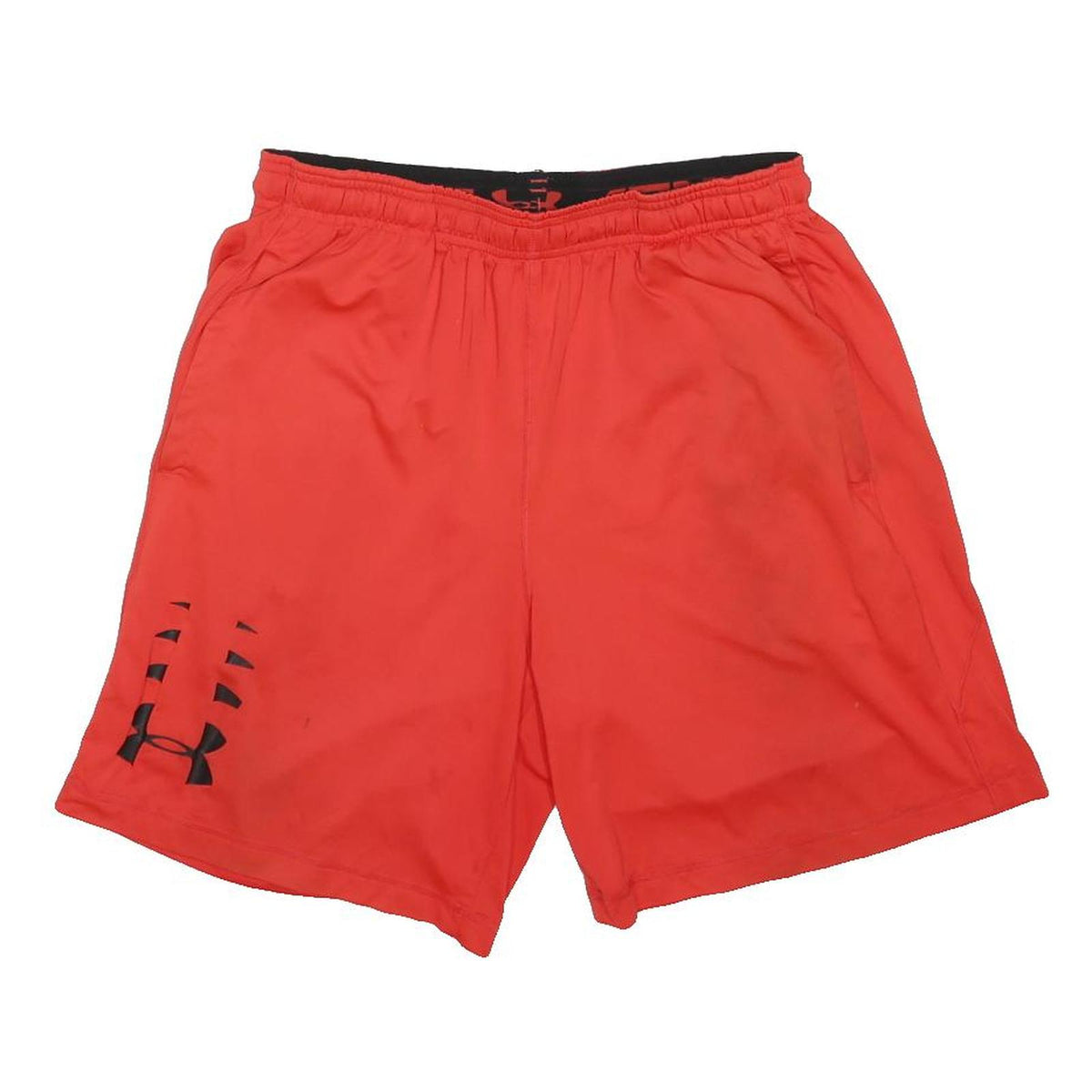 UNDER ARMOUR Mens Shorts Red Casual L W30 Sports Logo Athletic