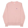 CHAMPION REVERSE WEAVE Mens Pink Crew Neck Sweatshirt S Cotton Pullover