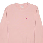 CHAMPION REVERSE WEAVE Mens Pink Crew Neck Sweatshirt S Cotton Pullover