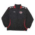 UMBRO Mens Black & Red London City Legends Sports Zip Jacket L Polyester Blend
