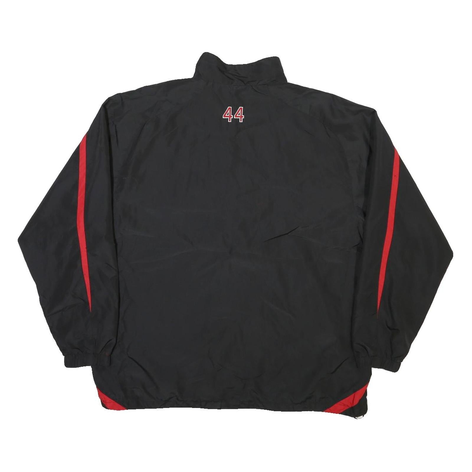 UMBRO Mens Black & Red London City Legends Sports Zip Jacket L Polyester Blend