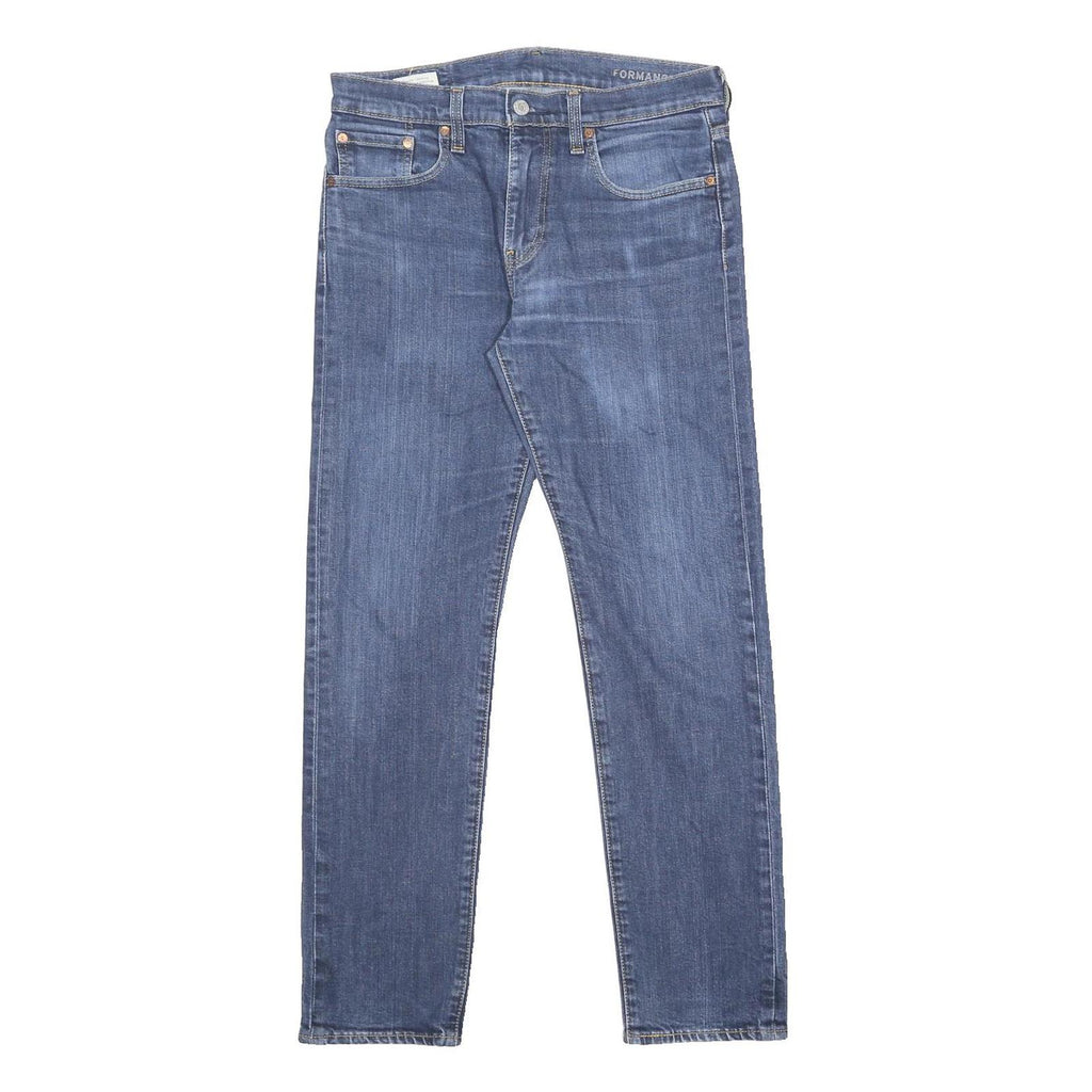 LEVI'S 502 Big E Mens Jeans Blue Slim Straight Denim Medium W30 L32 Classic Fit