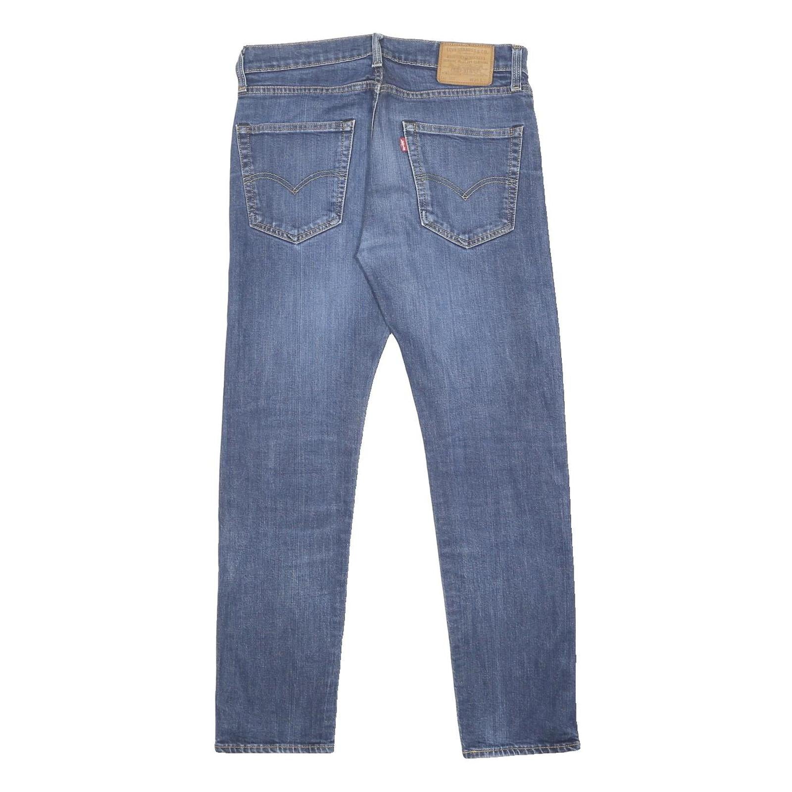 LEVI'S 502 Big E Mens Jeans Blue Slim Straight Denim Medium W30 L32 Classic Fit