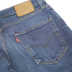 LEVI'S 502 Big E Mens Jeans Blue Slim Straight Denim Medium W30 L32 Classic Fit