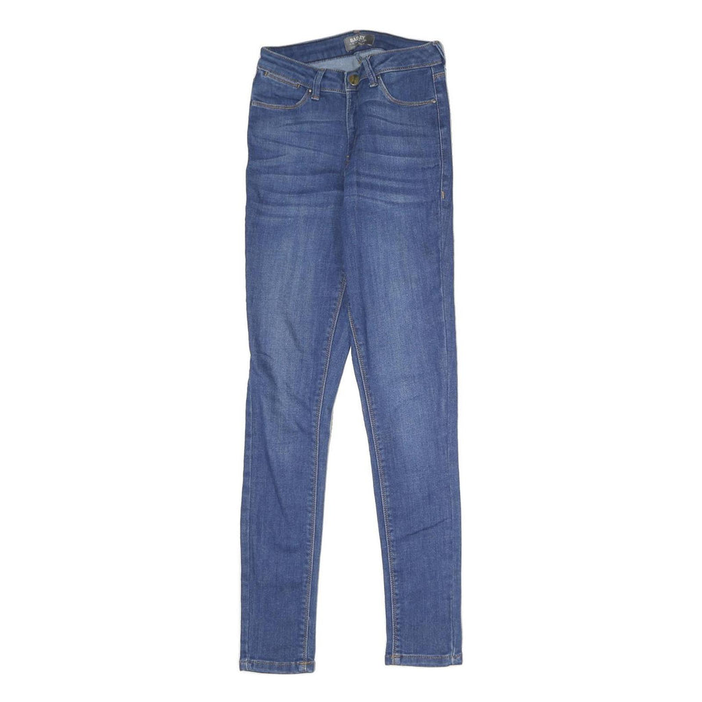 BAILEY Womens Blue Slim Skinny Denim Jeans Cotton Blend W22 L28 Stretch Zip
