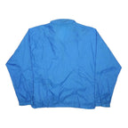 NIKE Mens Blue Nylon Zip Jacket L Plain Lightweight Sports Casual Wear