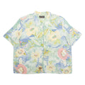 IMAGE Womens Printed Blouse Green Collared Floral 2XL
