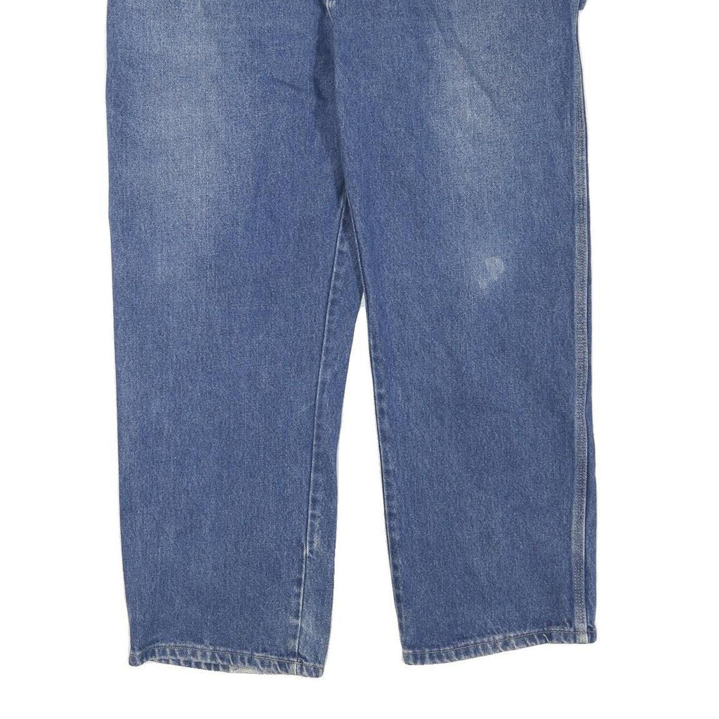 DICKIES Womens Jeans Blue Regular Straight Denim Medium W40 L30 Durable Zip