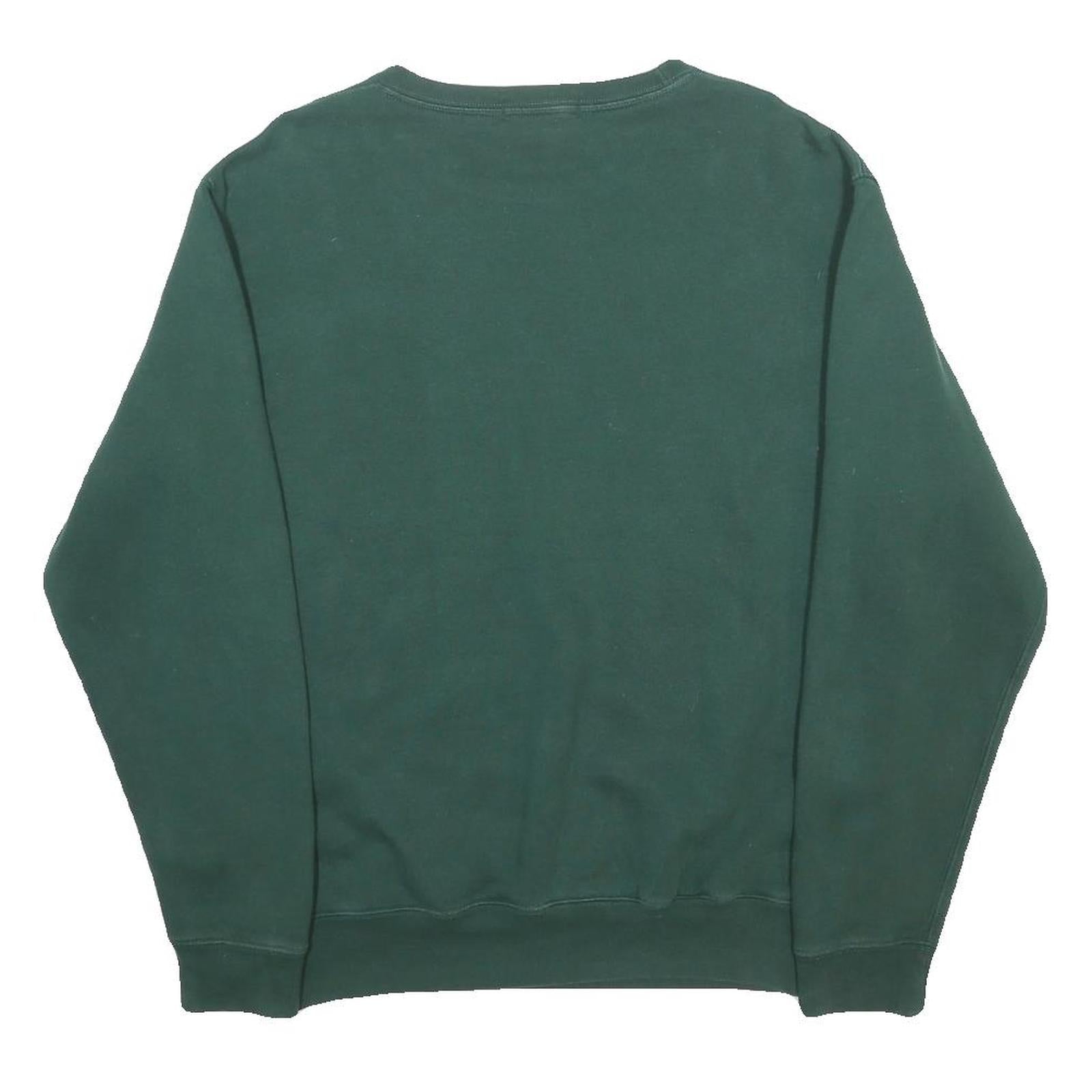 POLO RALPH LAUREN Mens Green Sweatshirt Crew Neck S Cotton Blend Classic Logo