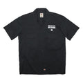 DICKIES Mens Black Polyester Blend Short Sleeve Shirt M Four Day Ray Brewing