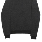 CALVIN KLEIN Mens Black Patterned Pullover Jumper Zip Neck M Cotton Blend Knit