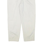 TOMMY HILFIGER Womens Cotton Blend White Relaxed Straight Trousers W32 L27