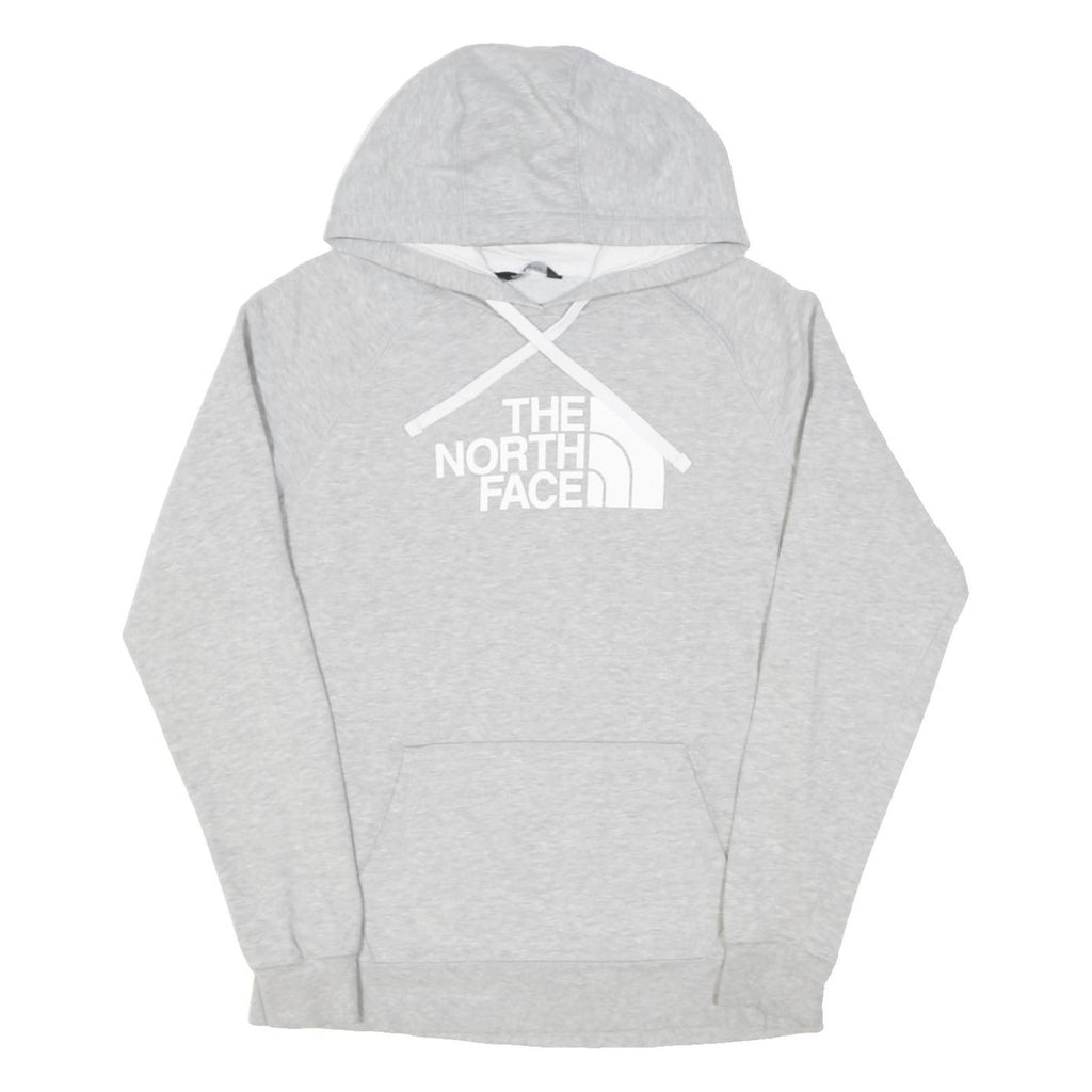 THE NORTH FACE Womens Grey Pullover Hoodie L Cotton Blend Casual Sweatshirt