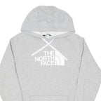 THE NORTH FACE Womens Grey Pullover Hoodie L Cotton Blend Casual Sweatshirt