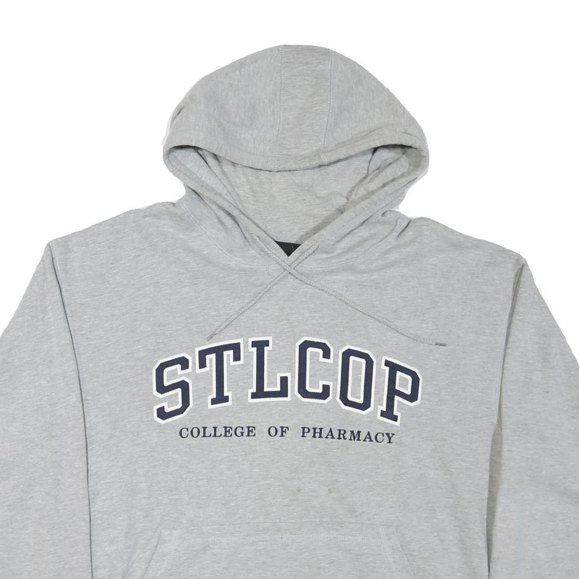 OURAY Mens Grey STLCOP College Of Pharmacy Pullover Hoodie L Casual Cotton Blend