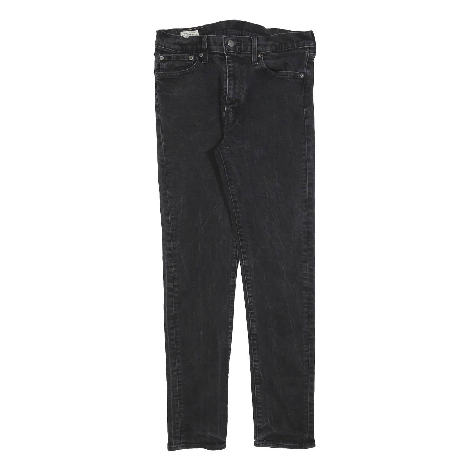 LEVI'S 510 BIG E Mens Jeans Black Slim Skinny Denim Medium W32 L29 Vintage