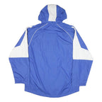 NIKE Mens Blue & White Zip Jacket XL Polyester Blend Plain Sports Hooded