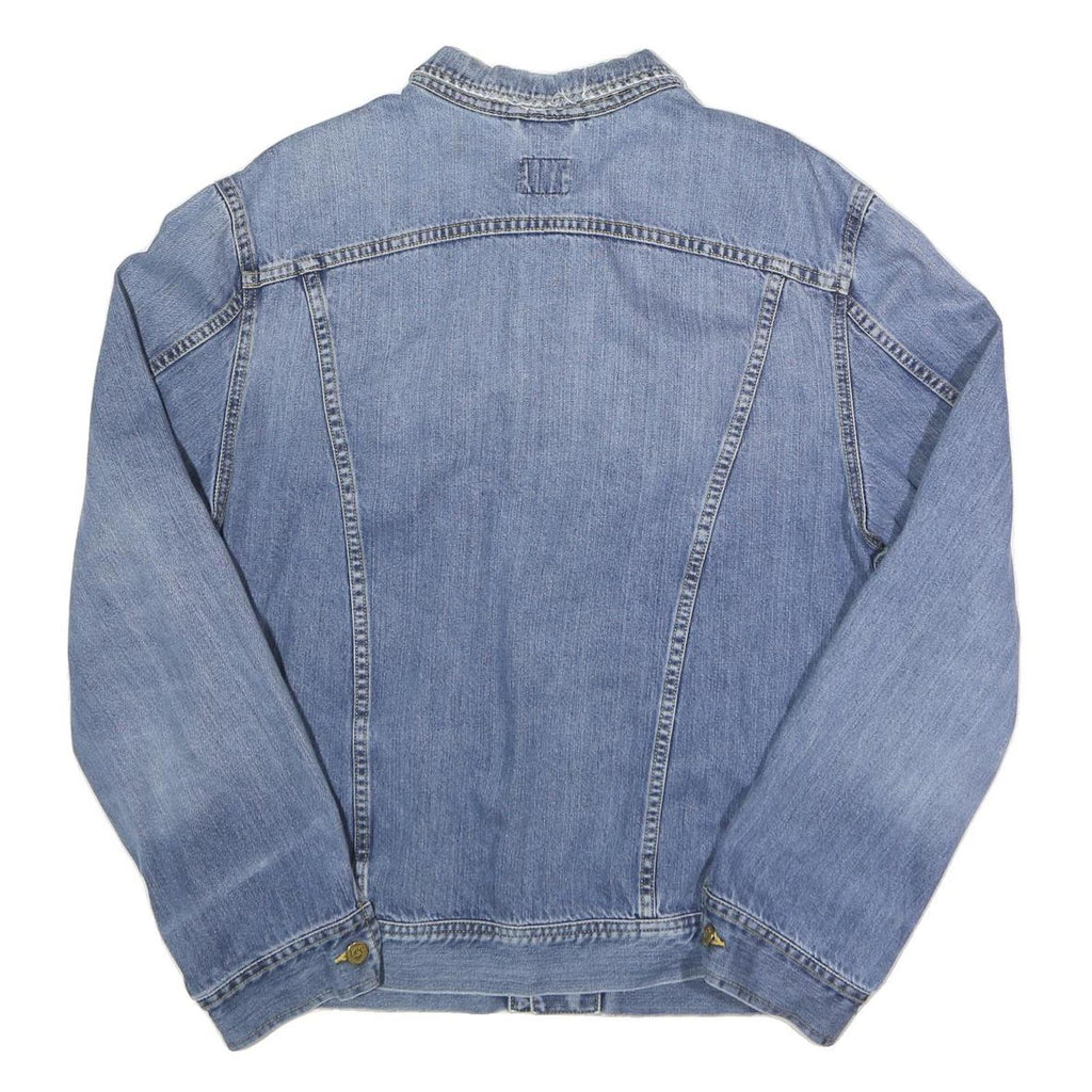 LEE Mens Blue Denim Jacket XL Cotton Button Closure Classic Casual