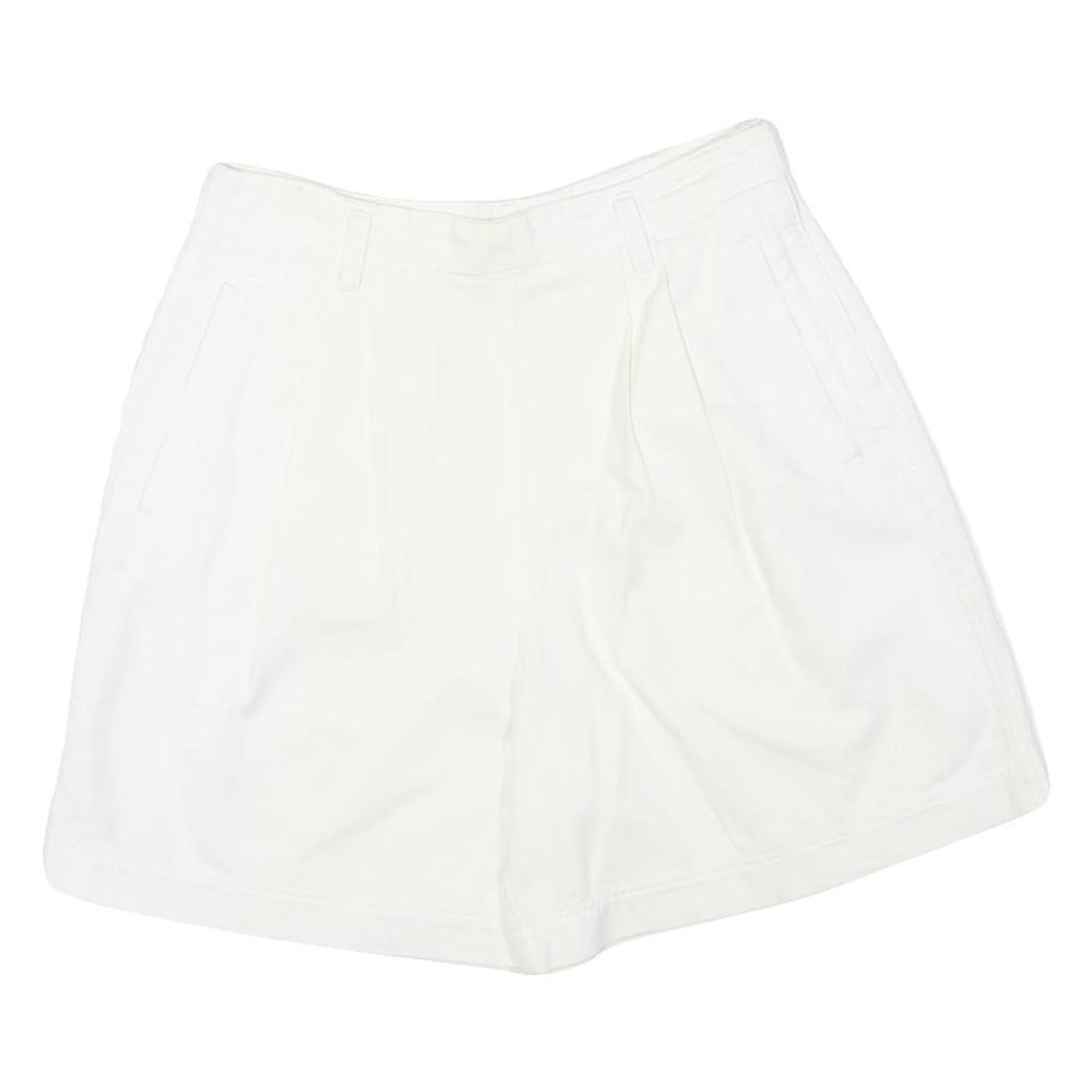 LIZ CLAIBORNE Womens White Casual Cotton Blend Shorts M W28 Relaxed Fit