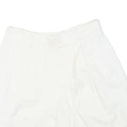 LIZ CLAIBORNE Womens White Casual Cotton Blend Shorts M W28 Relaxed Fit