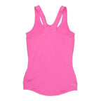 NIKE Womens Pink Polyester Blend Activewear Tank S Sleeveless Crew Neck