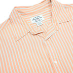 RALPH LAUREN POLO JEANS COMPANY Mens Orange & White Striped Shirt L Classic