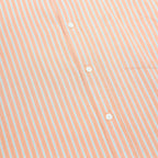 RALPH LAUREN POLO JEANS COMPANY Mens Orange & White Striped Shirt L Classic