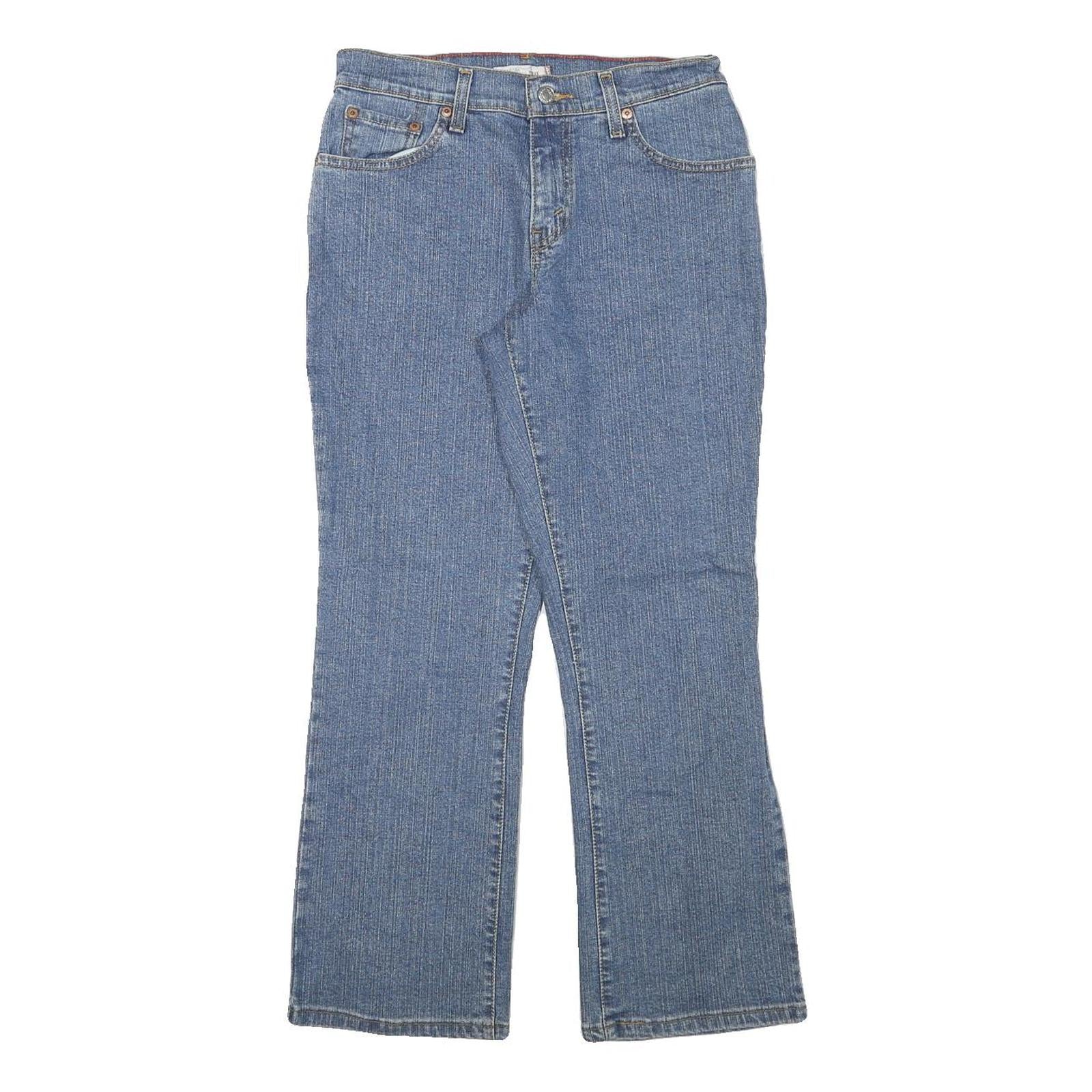 LEVI'S Womens Regular Fit Blue Denim Jeans W27 L26 Classic Zip Cotton Blend