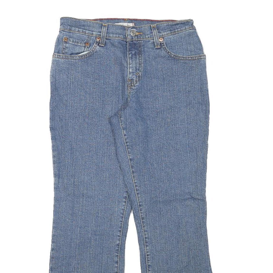 LEVI'S Womens Regular Fit Blue Denim Jeans W27 L26 Classic Zip Cotton Blend